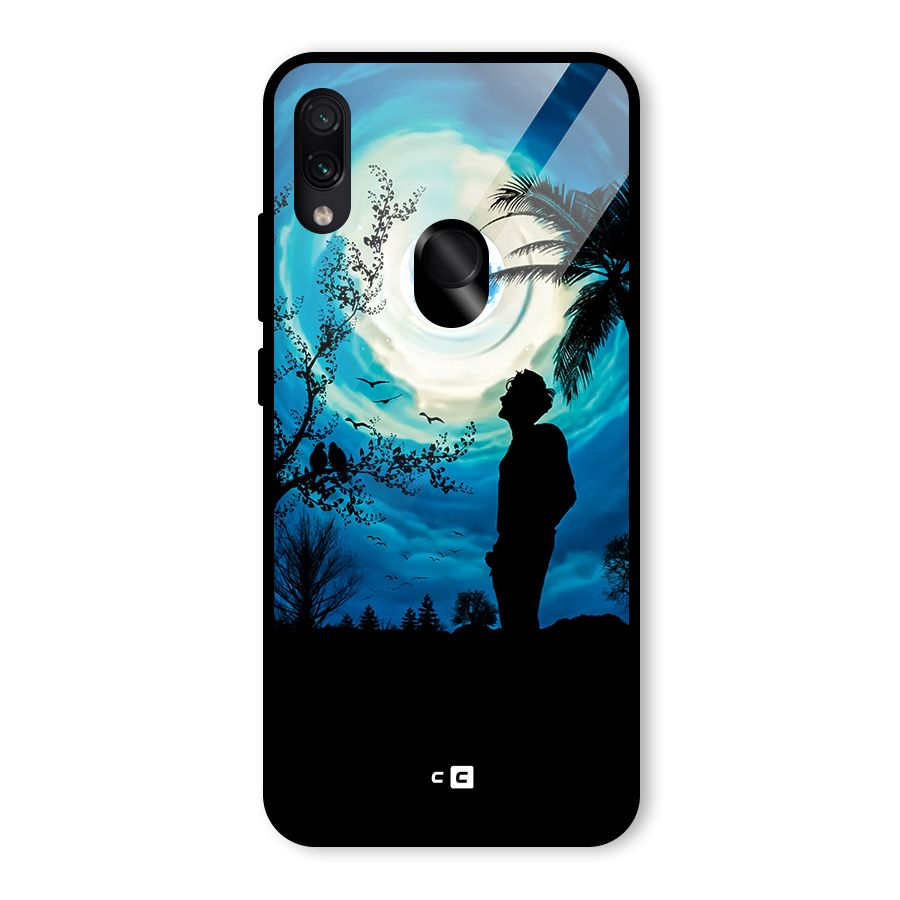 Cool Boy Under Sky Glass Back Case for Redmi Note 7