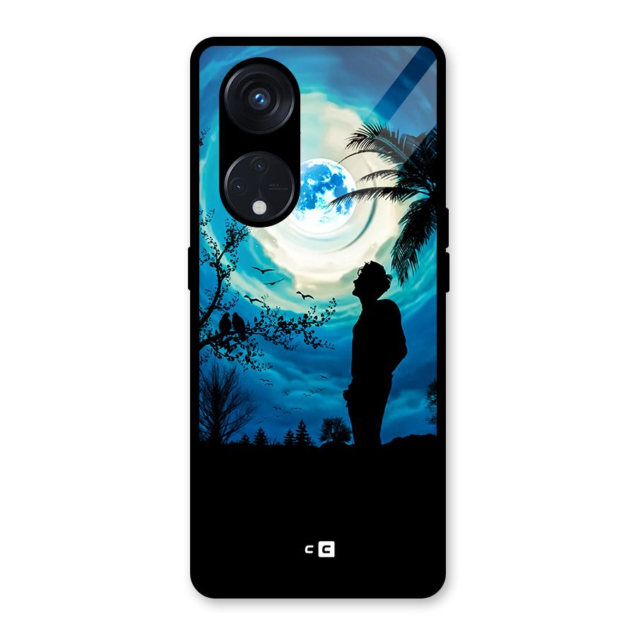 Cool Boy Under Sky Glass Back Case for Reno8 T 5G