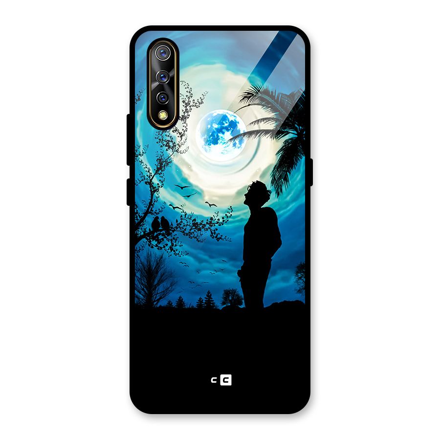 Cool Boy Under Sky Glass Back Case for Vivo S1