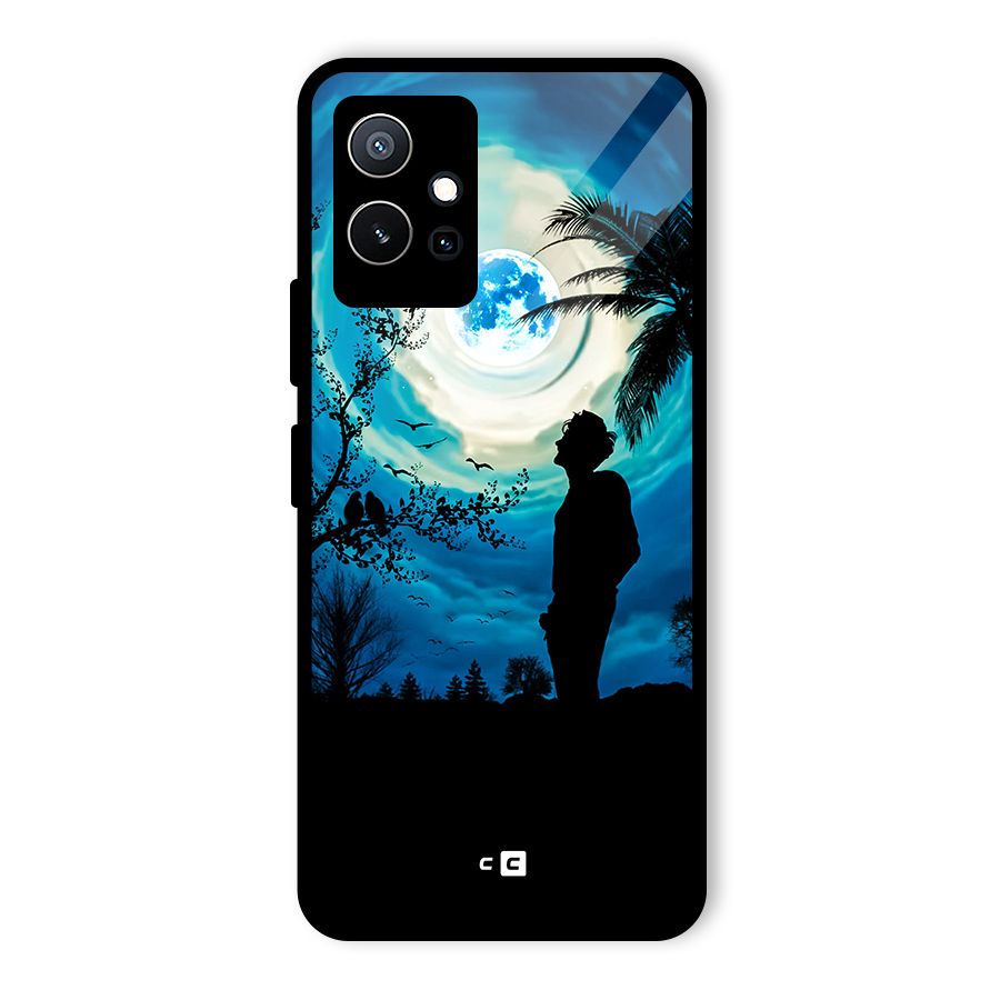 Cool Boy Under Sky Glass Back Case for Vivo T1 5G