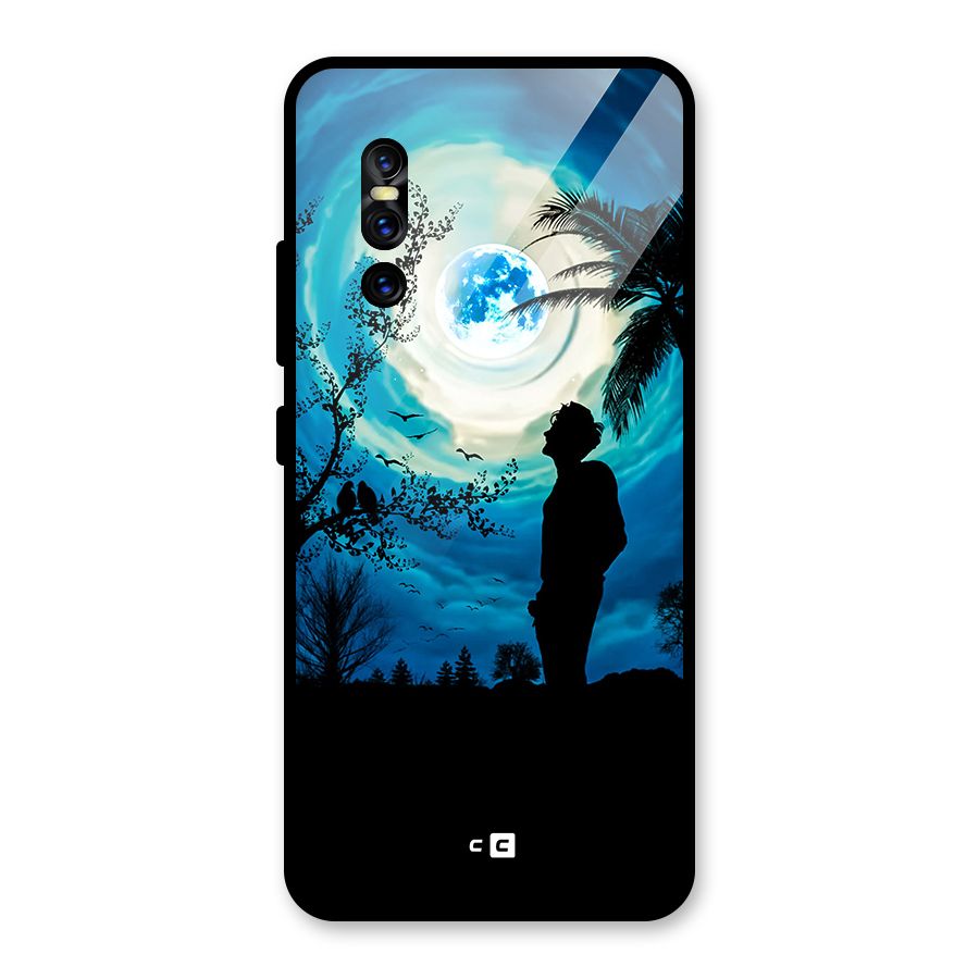 Cool Boy Under Sky Glass Back Case for Vivo V15 Pro
