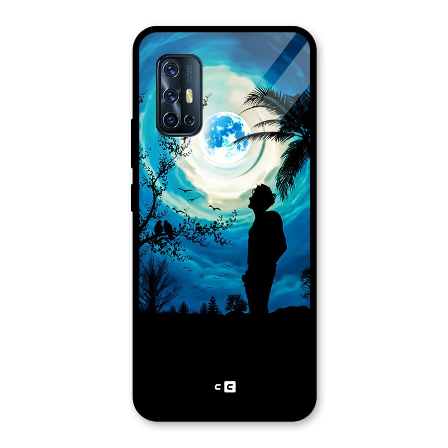 Cool Boy Under Sky Glass Back Case for Vivo V17