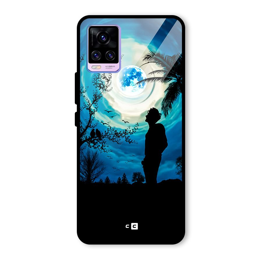 Cool Boy Under Sky Glass Back Case for Vivo V20 Pro