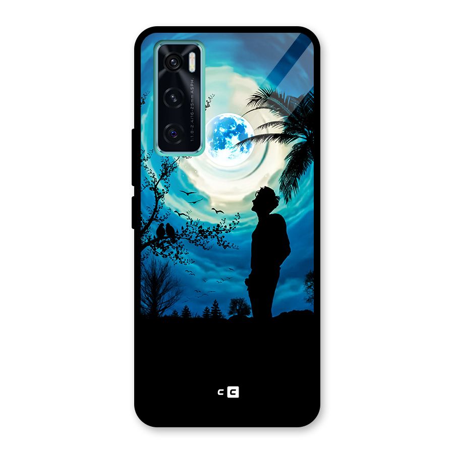 Cool Boy Under Sky Glass Back Case for Vivo V20 SE