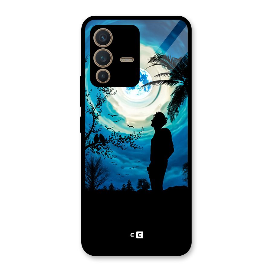 Cool Boy Under Sky Glass Back Case for Vivo V23 5G