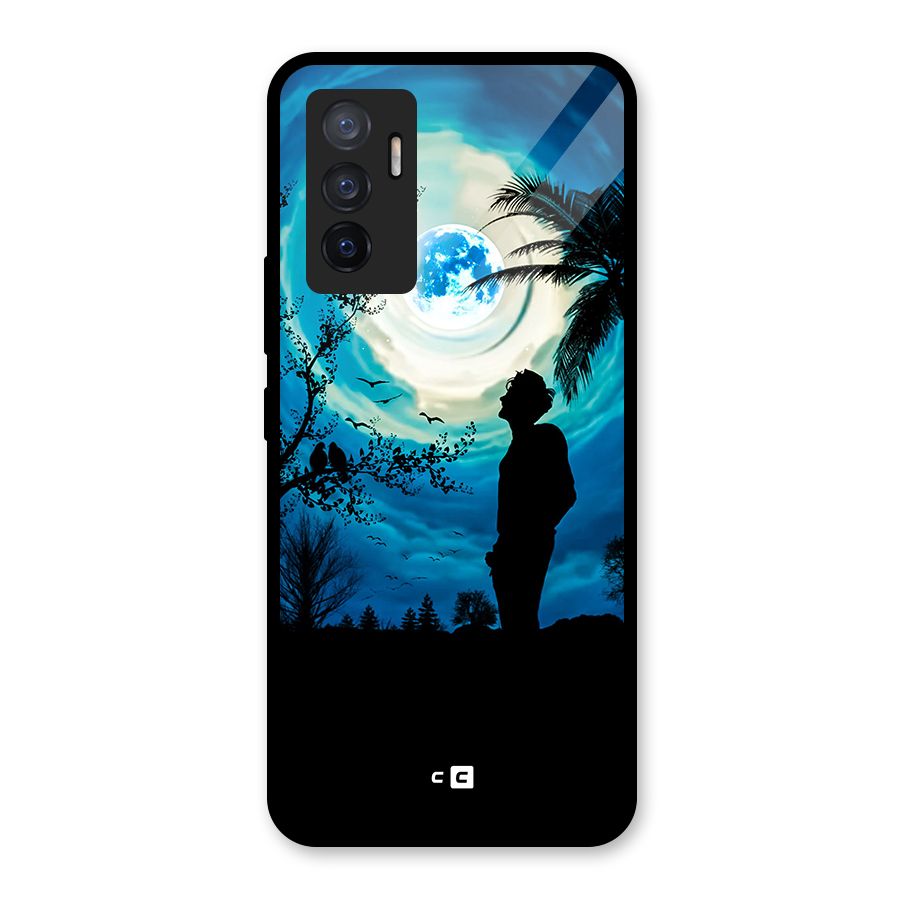 Cool Boy Under Sky Glass Back Case for Vivo V23e