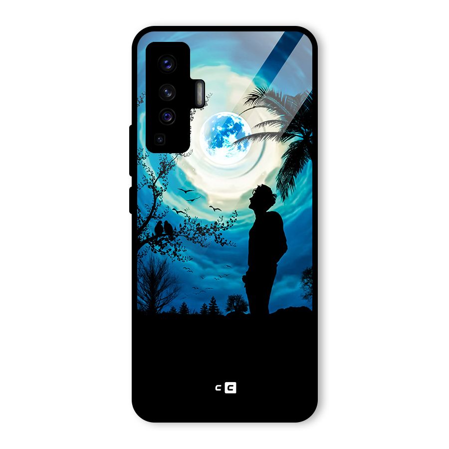 Cool Boy Under Sky Glass Back Case for Vivo X50