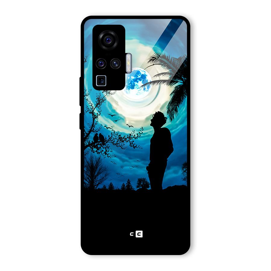 Cool Boy Under Sky Glass Back Case for Vivo X50 Pro