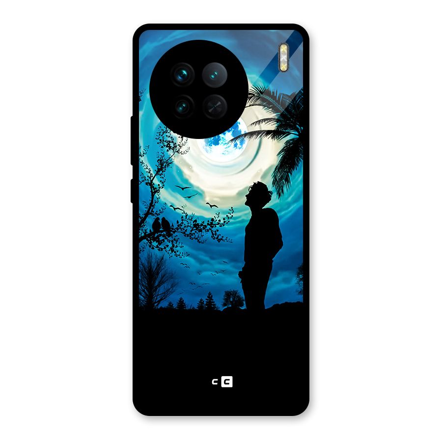 Cool Boy Under Sky Glass Back Case for Vivo X90
