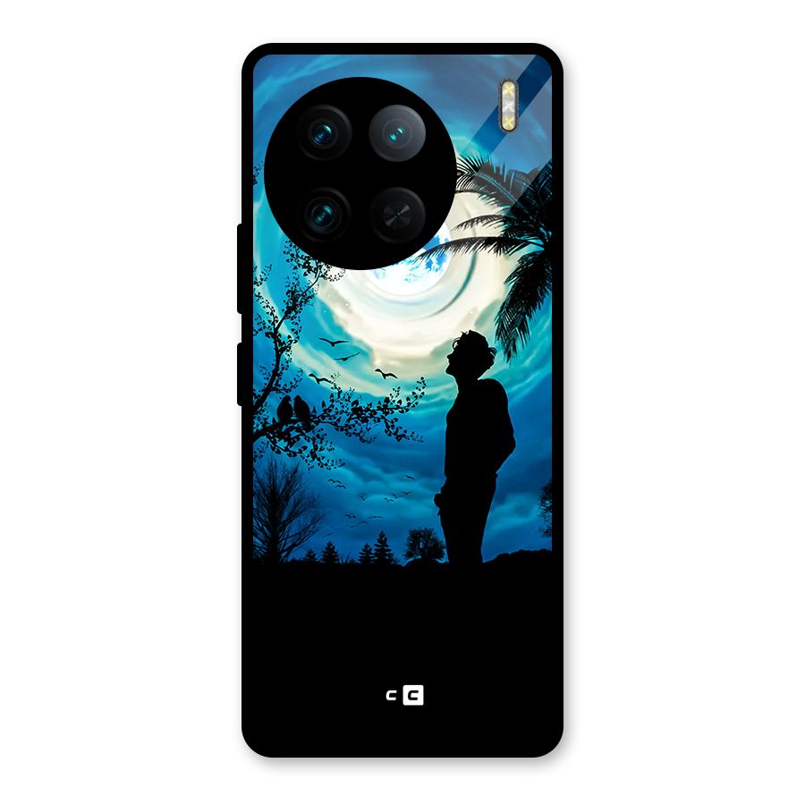 Cool Boy Under Sky Glass Back Case for Vivo X90 Pro