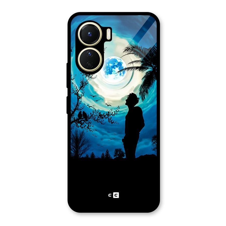 Cool Boy Under Sky Glass Back Case for Vivo Y16