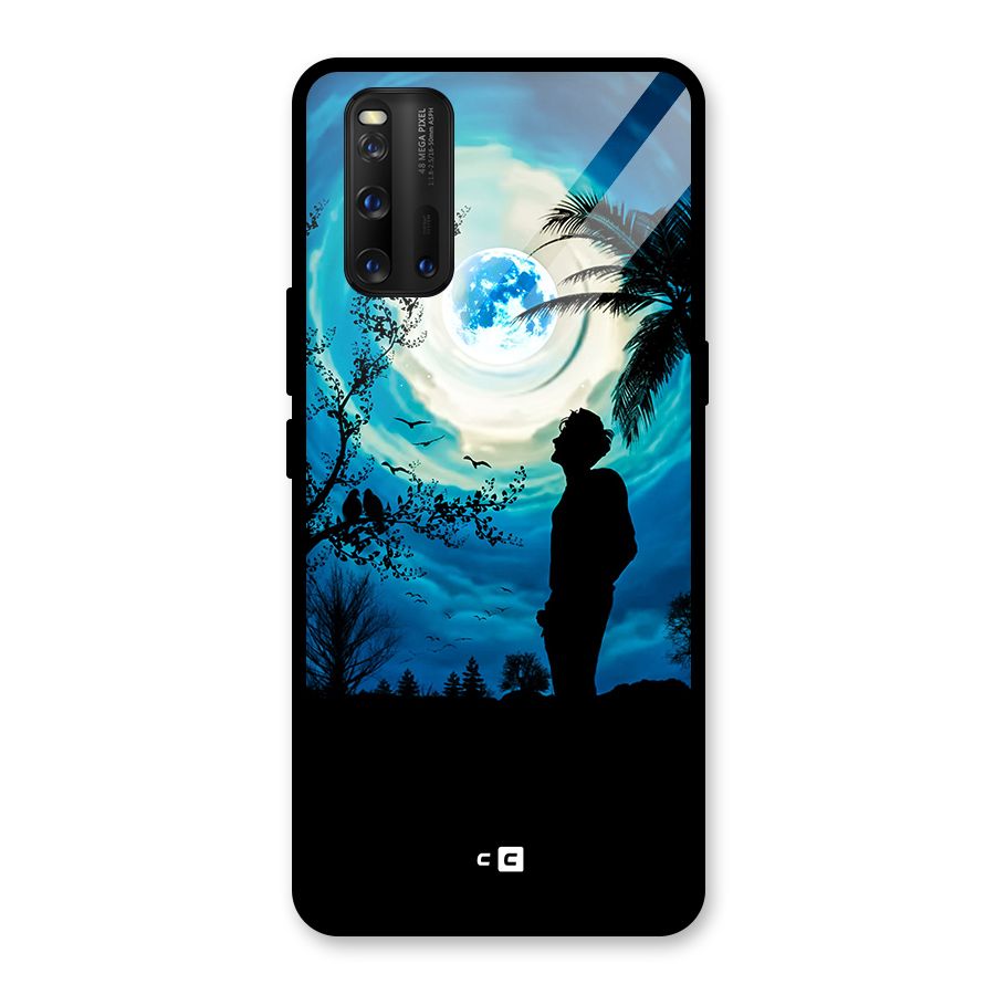 Cool Boy Under Sky Glass Back Case for Vivo iQOO 3