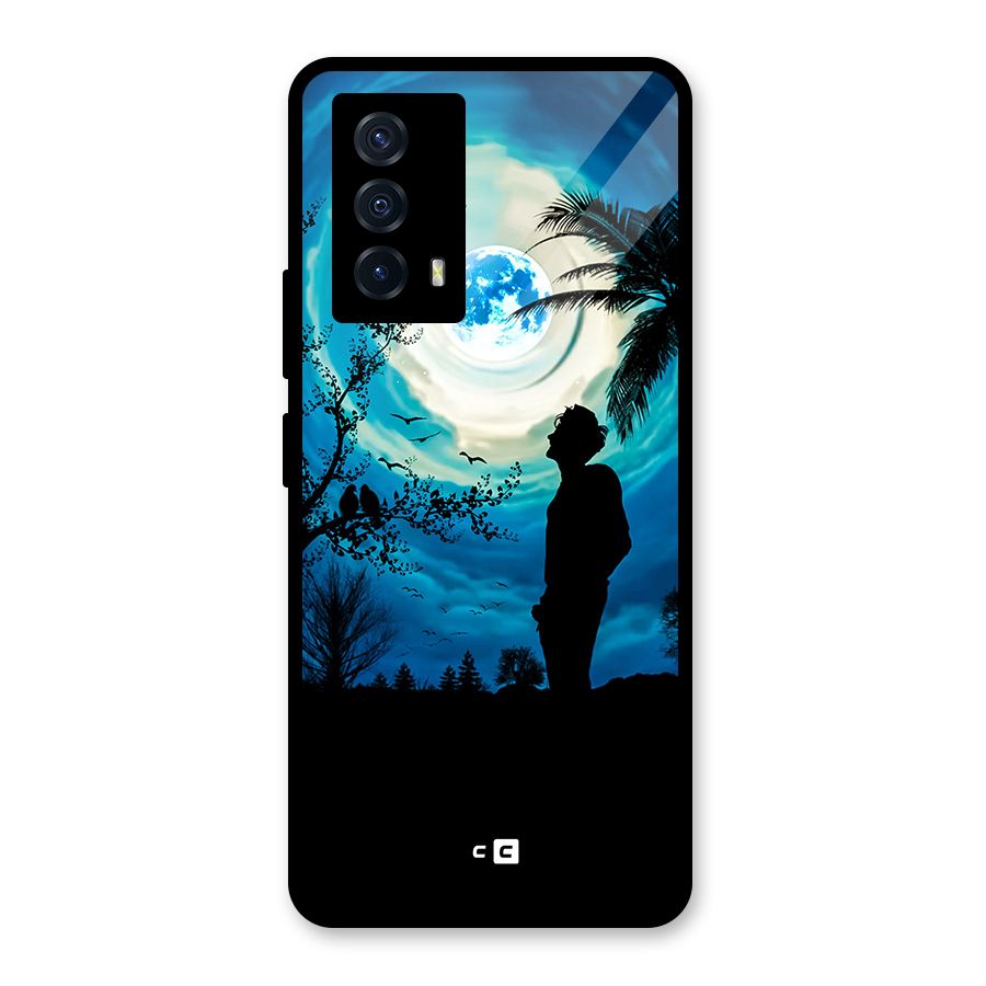 Cool Boy Under Sky Glass Back Case for Vivo iQOO Z5