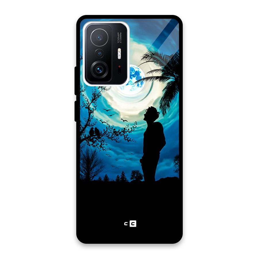 Cool Boy Under Sky Glass Back Case for Xiaomi 11T Pro