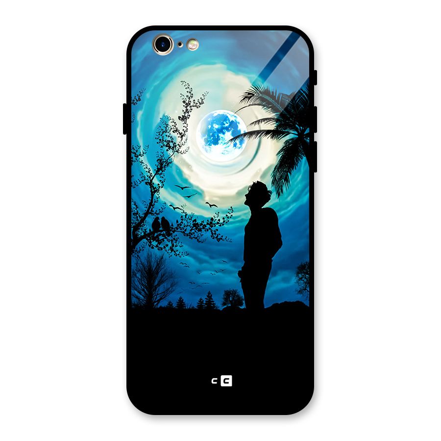 Cool Boy Under Sky Glass Back Case for iPhone 6 6S