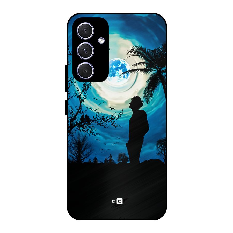 Cool Boy Under Sky Metal Back Case for Galaxy A54