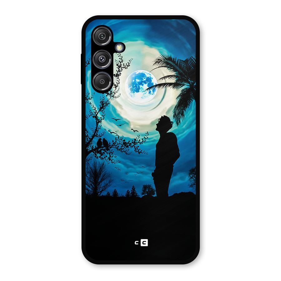 Cool Boy Under Sky Metal Back Case for Galaxy M34 5G