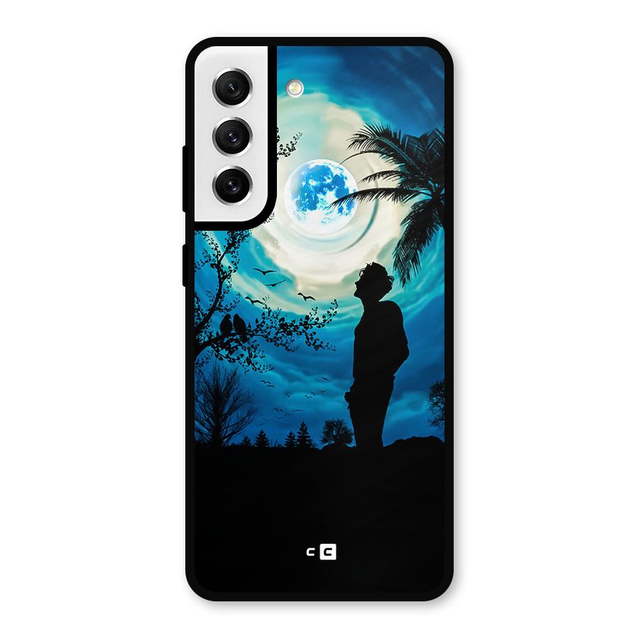 Cool Boy Under Sky Metal Back Case for Galaxy S21 FE 5G