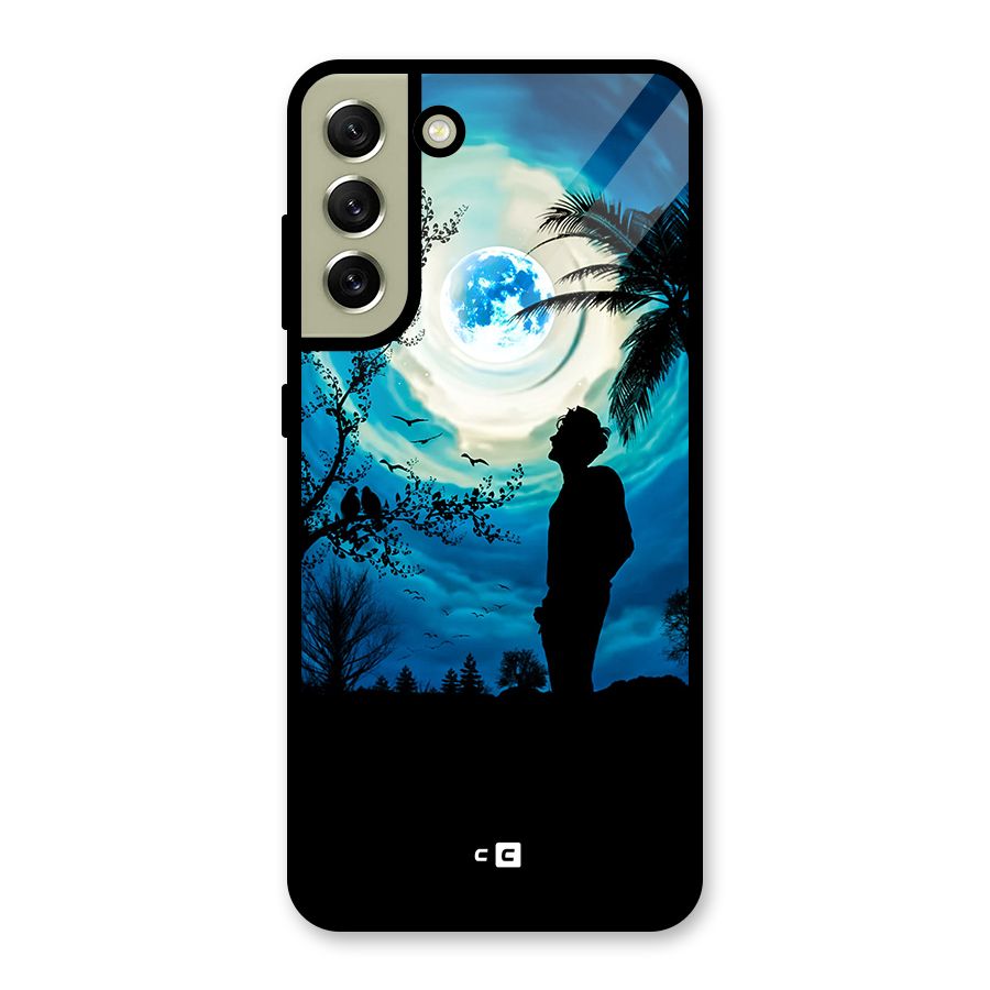 Cool Boy Under Sky Metal Back Case for Galaxy S21 FE 5G (2023)