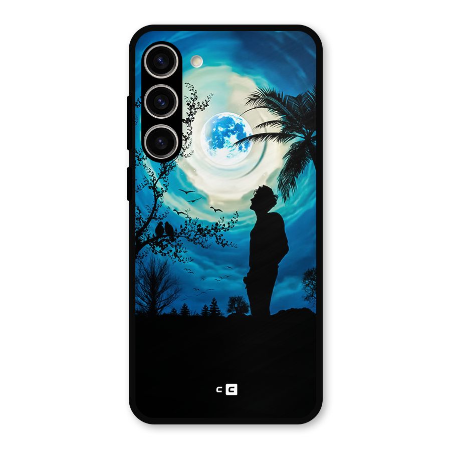 Cool Boy Under Sky Metal Back Case for Galaxy S23 Plus