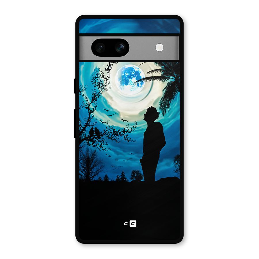Cool Boy Under Sky Metal Back Case for Google Pixel 7a