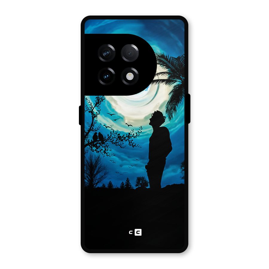 Cool Boy Under Sky Metal Back Case for OnePlus 11R