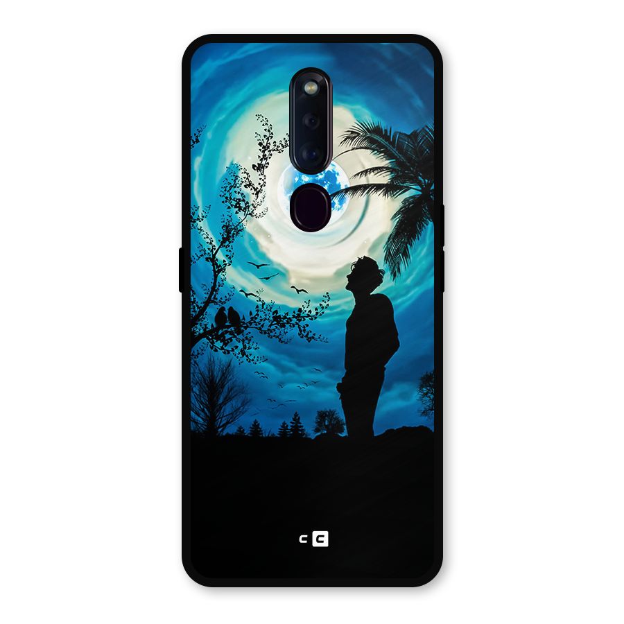 Cool Boy Under Sky Metal Back Case for Oppo F11 Pro