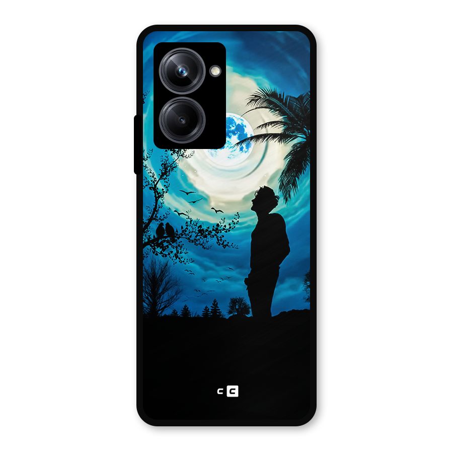 Cool Boy Under Sky Metal Back Case for Realme 10 Pro