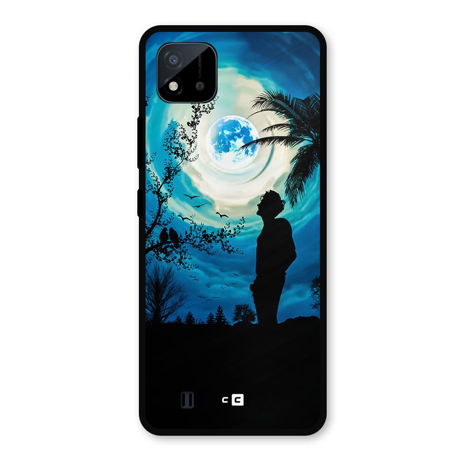 Cool Boy Under Sky Metal Back Case for Realme C11 2021