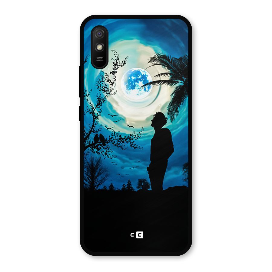 Cool Boy Under Sky Metal Back Case for Redmi 9i