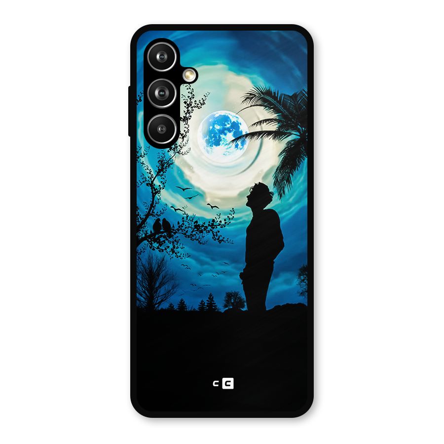 Cool Boy Under Sky Metal Back Case for Samsung Galaxy M54