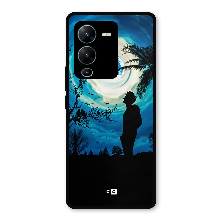 Cool Boy Under Sky Metal Back Case for Vivo V25 Pro