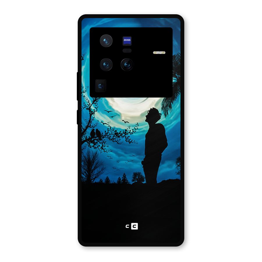 Cool Boy Under Sky Metal Back Case for Vivo X80 Pro