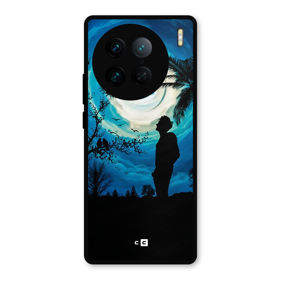Cool Boy Under Sky Metal Back Case for Vivo X90 Pro