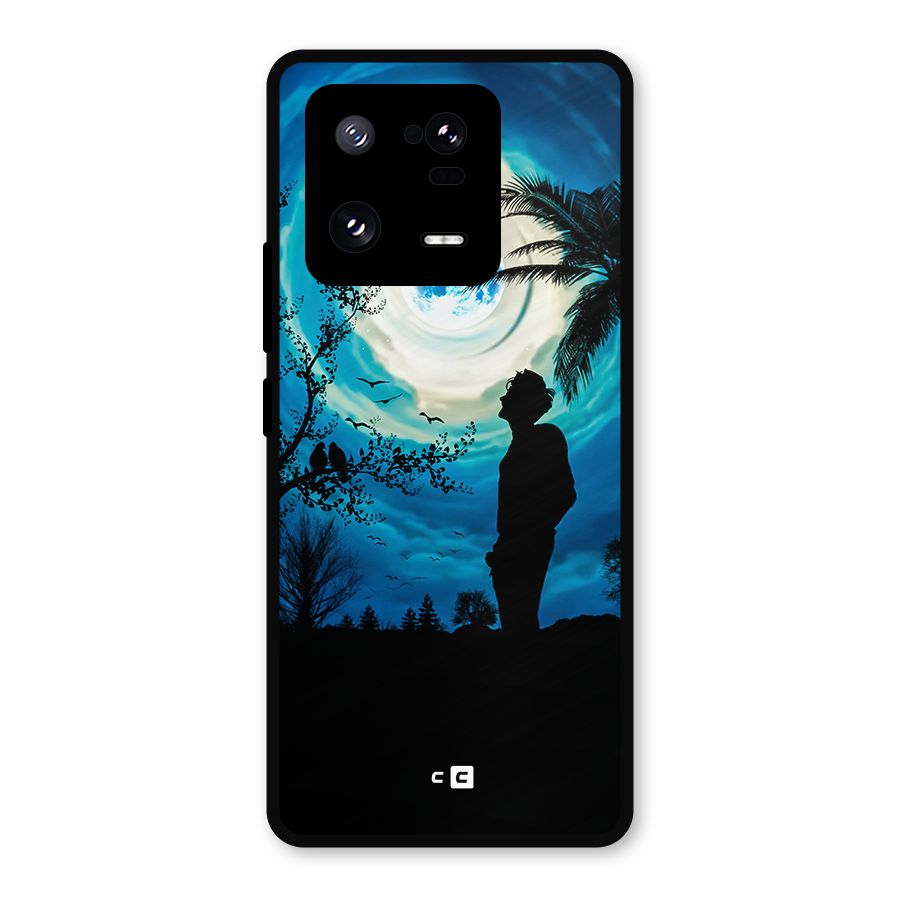 Cool Boy Under Sky Metal Back Case for Xiaomi 13 Pro
