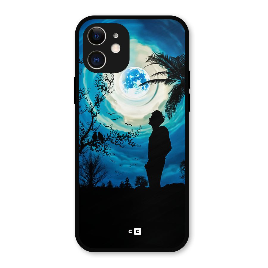 Cool Boy Under Sky Metal Back Case for iPhone 12