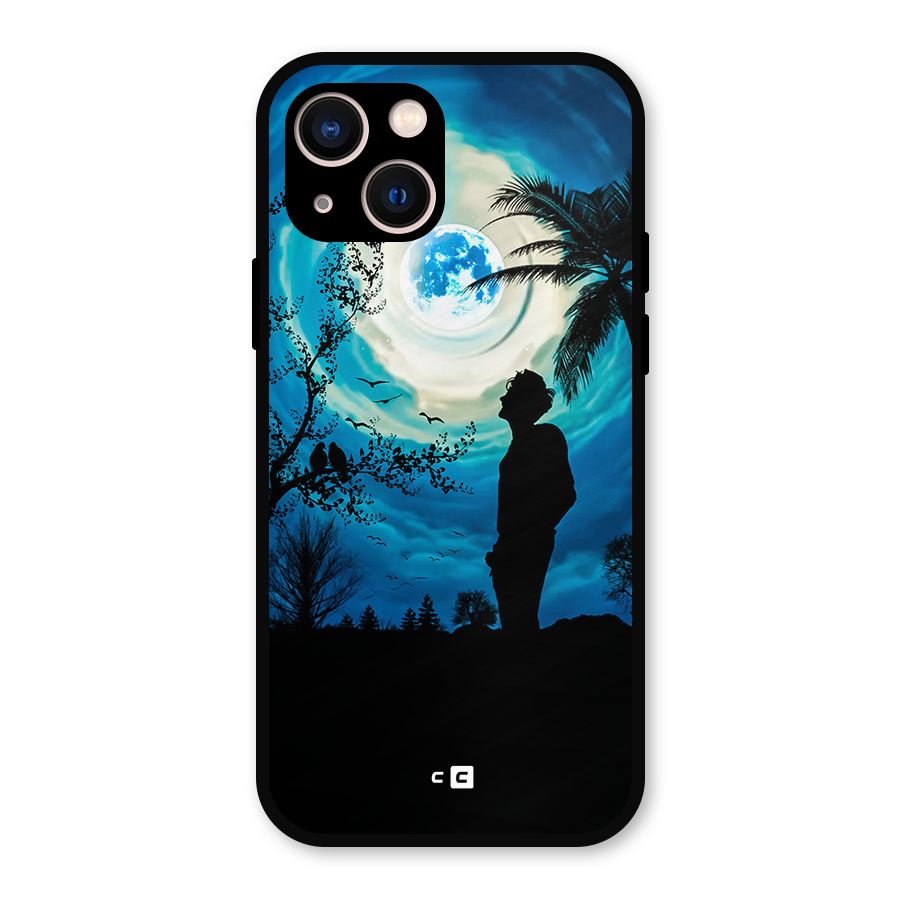 Cool Boy Under Sky Metal Back Case for iPhone 13