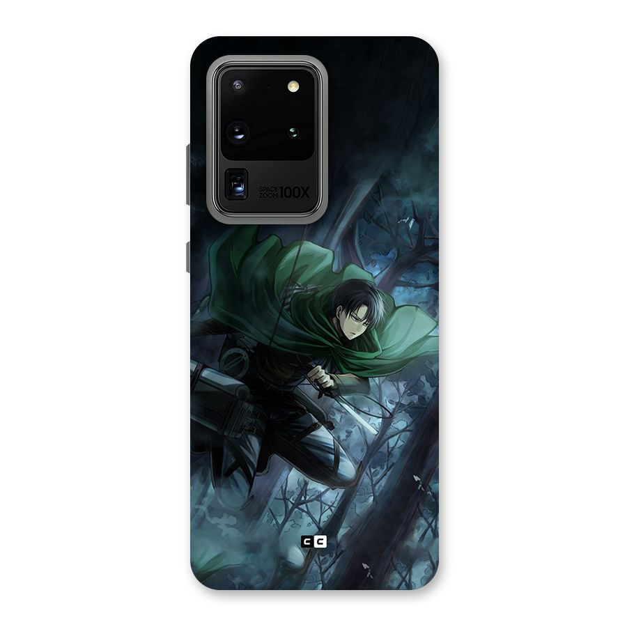 Cool Captain Levi Back Case for Galaxy S20 Ultra