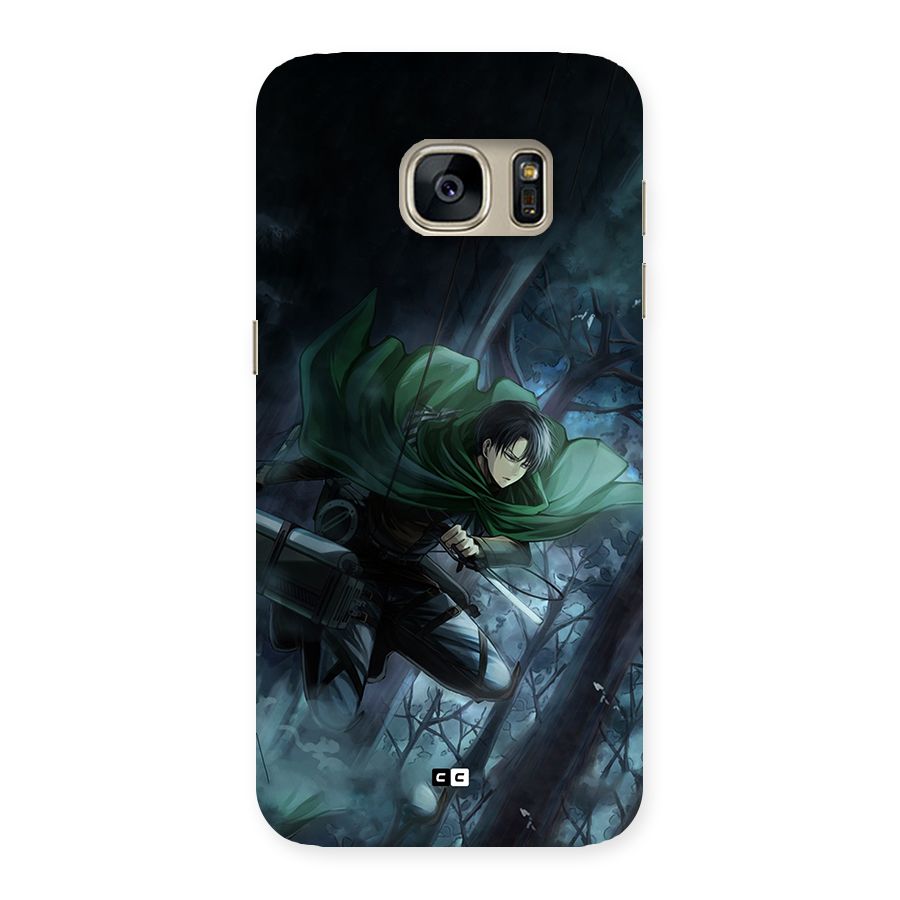 Cool Captain Levi Back Case for Galaxy S7