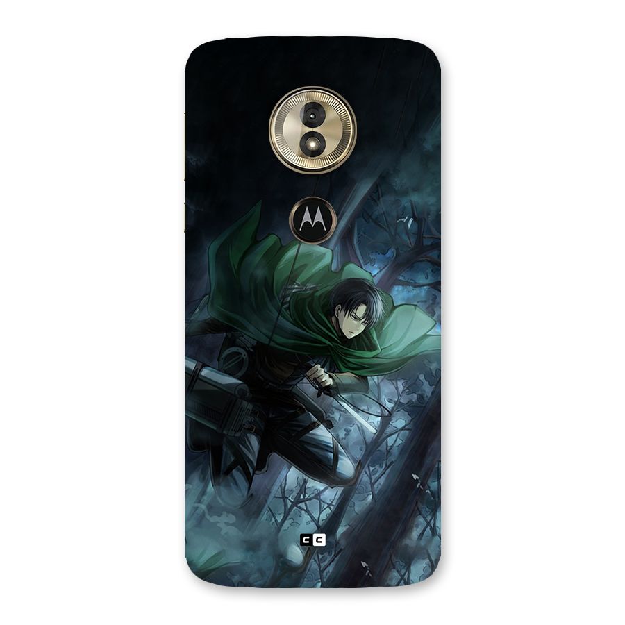 Cool Captain Levi Back Case for Moto G6 Play
