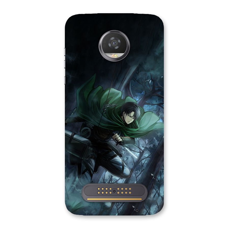 Cool Captain Levi Back Case for Moto Z2 Play