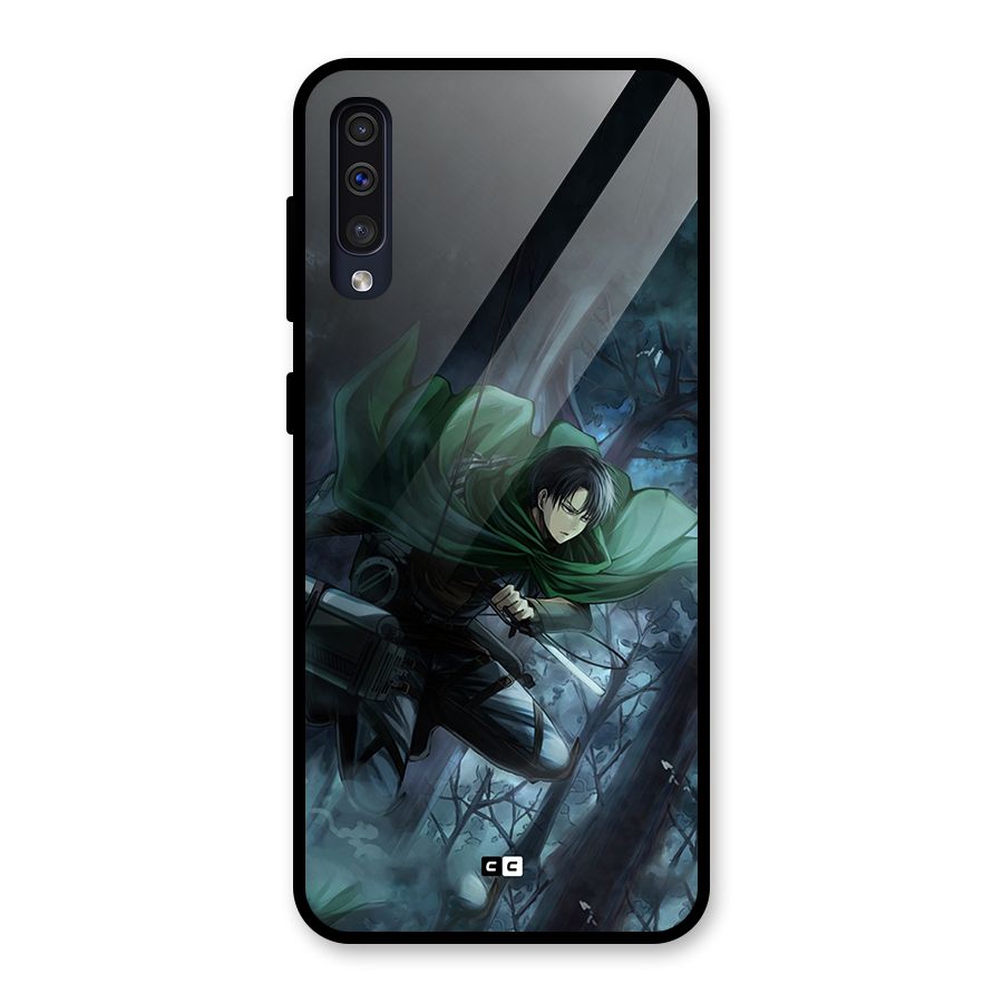 Cool Captain Levi Glass Back Case for Galaxy A30s