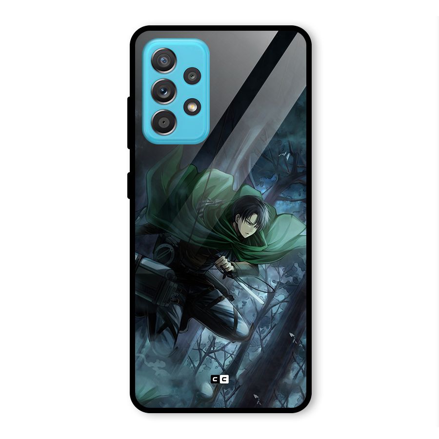 Cool Captain Levi Glass Back Case for Galaxy A52