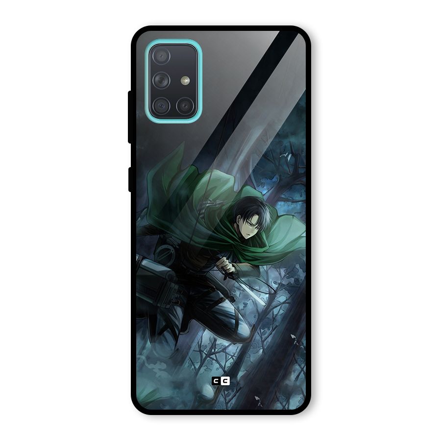Cool Captain Levi Glass Back Case for Galaxy A71