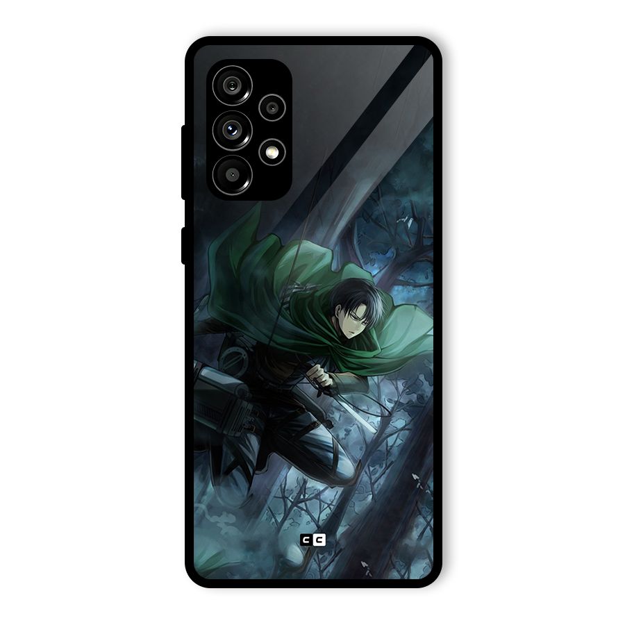 Cool Captain Levi Glass Back Case for Galaxy A73 5G