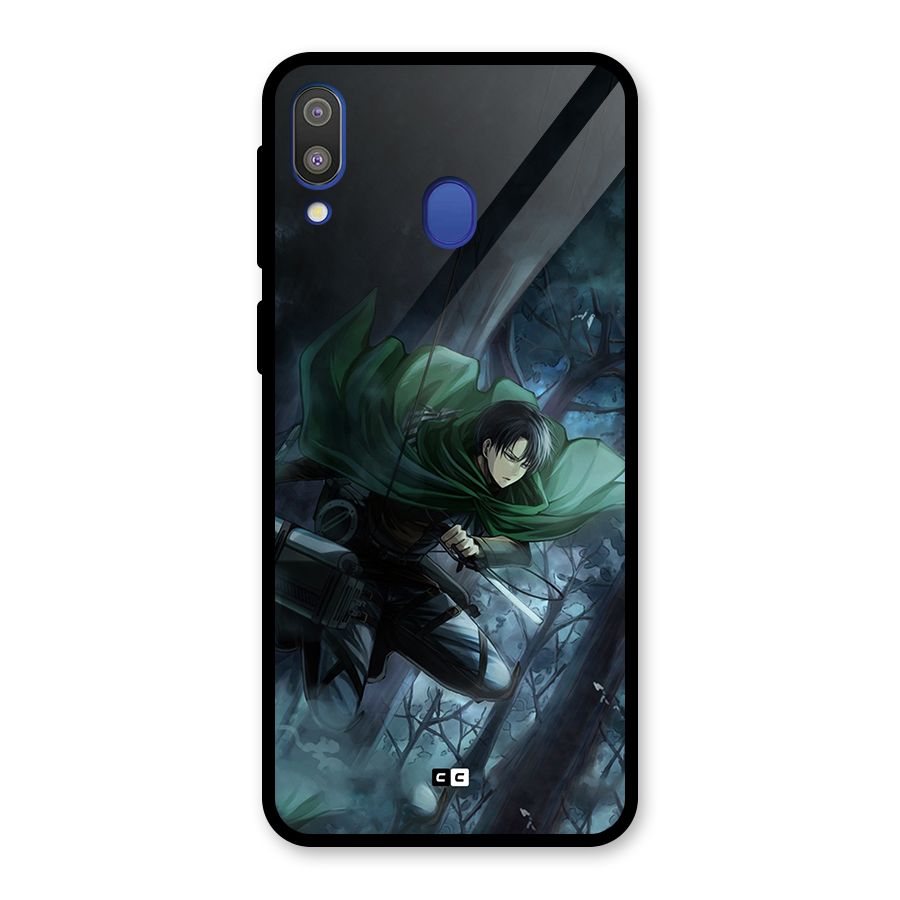 Cool Captain Levi Glass Back Case for Galaxy M20