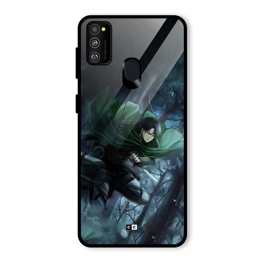 Cool Captain Levi Glass Back Case for Galaxy M30s