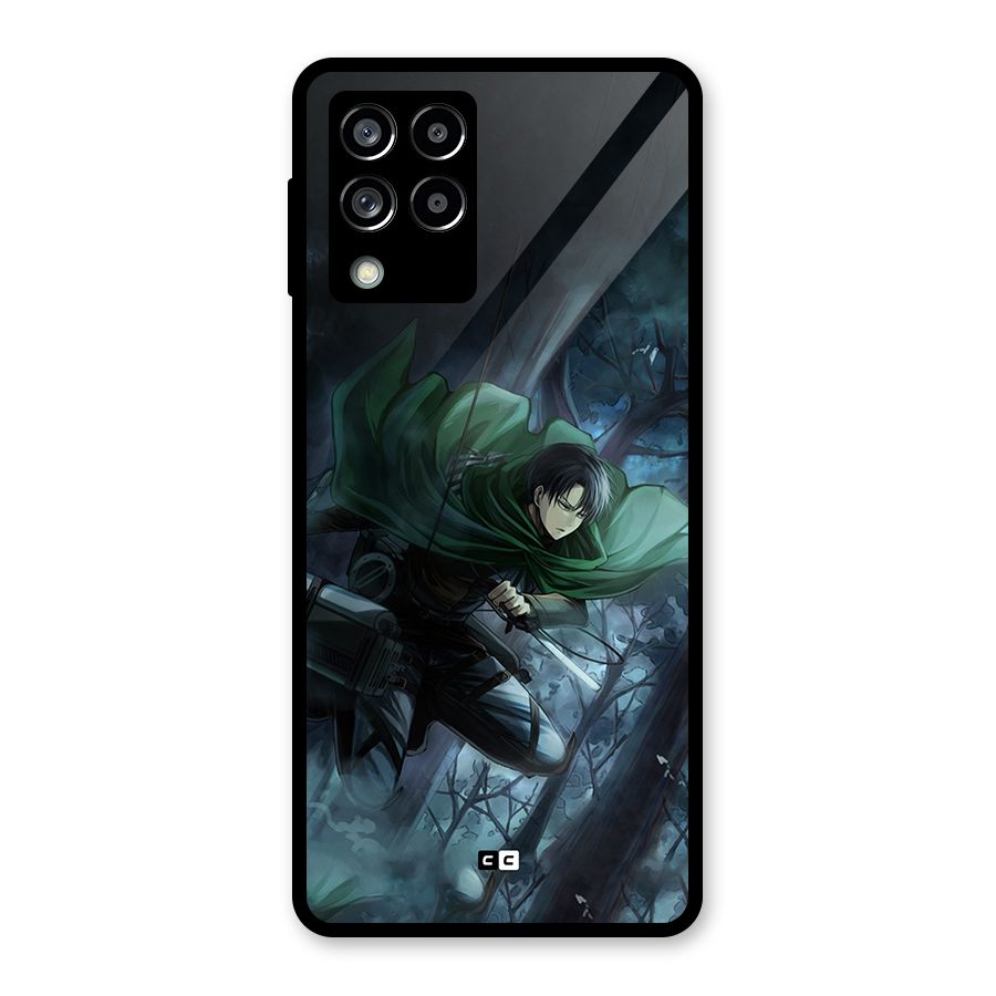 Cool Captain Levi Glass Back Case for Galaxy M53 5G
