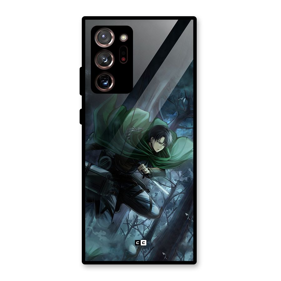 Cool Captain Levi Glass Back Case for Galaxy Note 20 Ultra