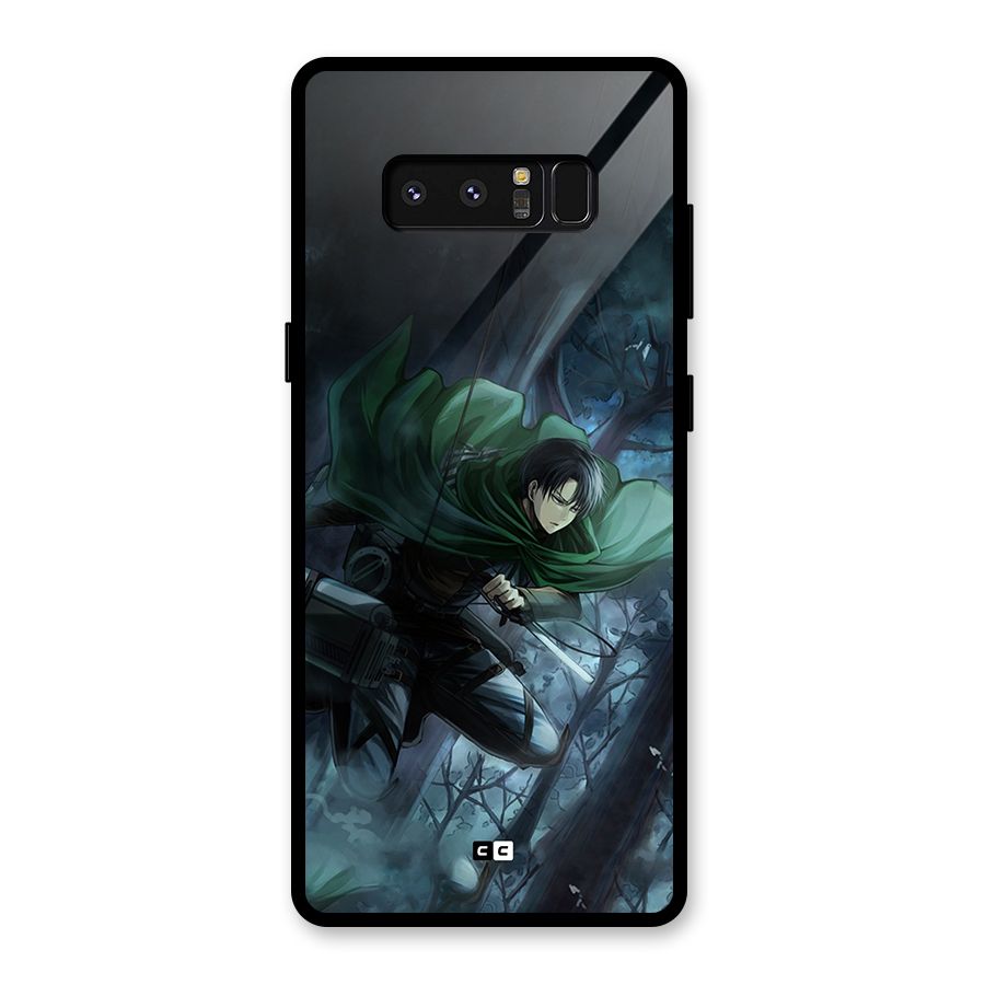Cool Captain Levi Glass Back Case for Galaxy Note 8